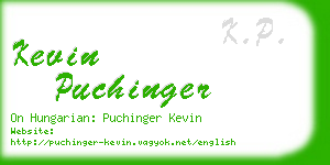 kevin puchinger business card